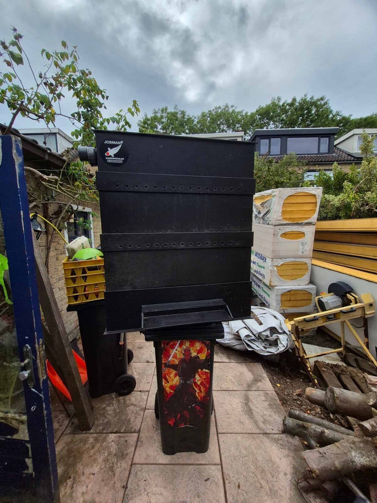 trikkeltoren voor redelijke vijver met  luchtblokjes, Tuin en Terras, Vijvers, Ophalen, Zo goed als nieuw