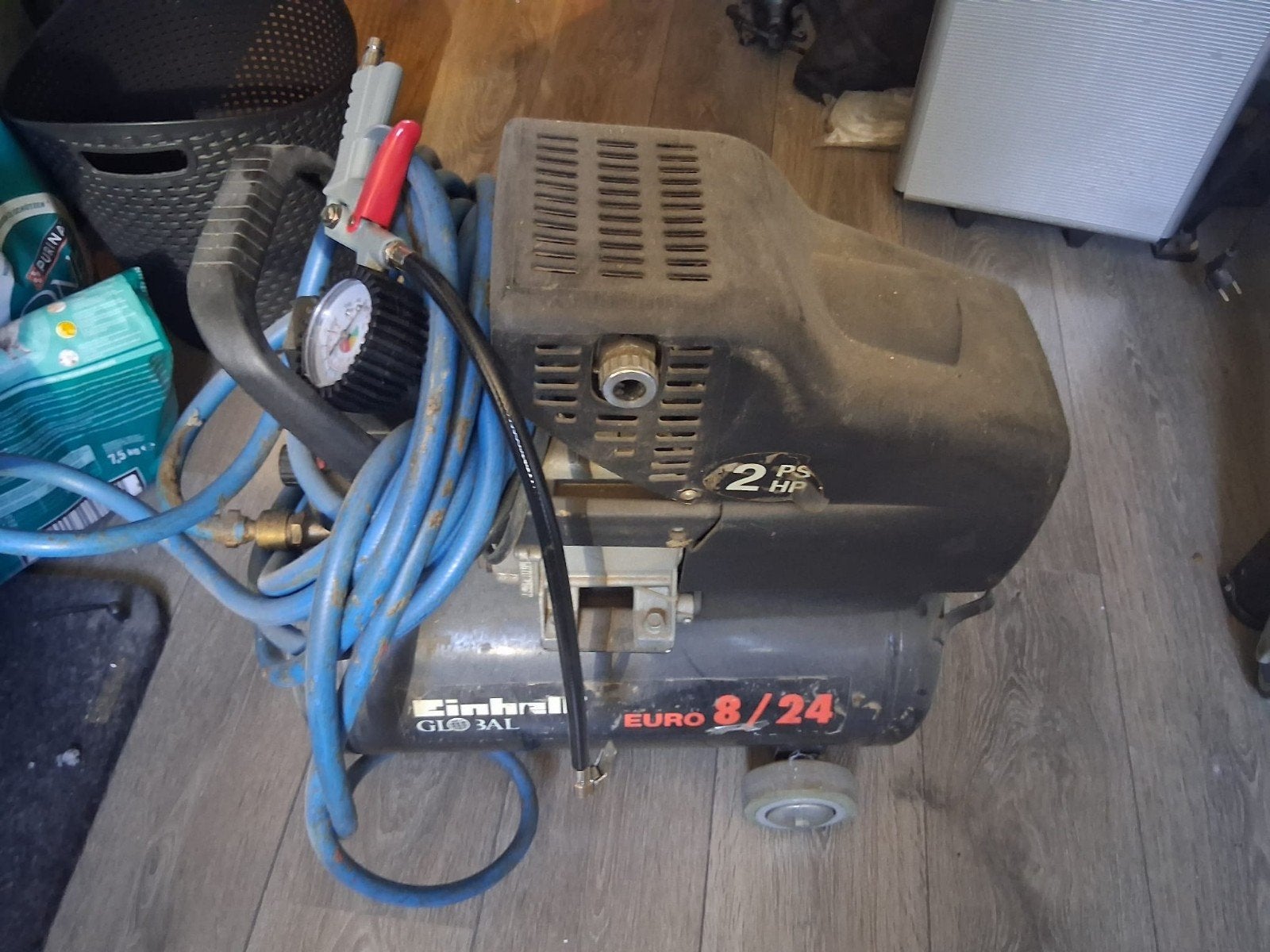 te koop compressor Einhell incl slang, Minder dan 25 liter, Ophalen, Minder dan 200 liter/min