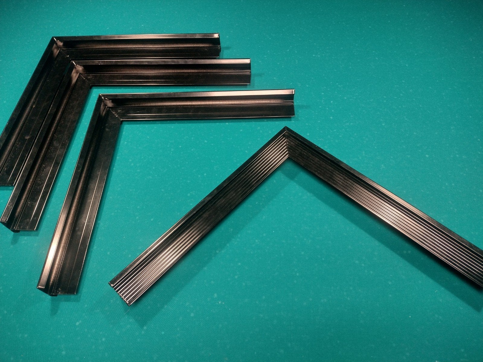 Nieuwe daktrim hoeken 4 stuks Zwart, Overige materialen, Zwart, Overige typen, Nieuw