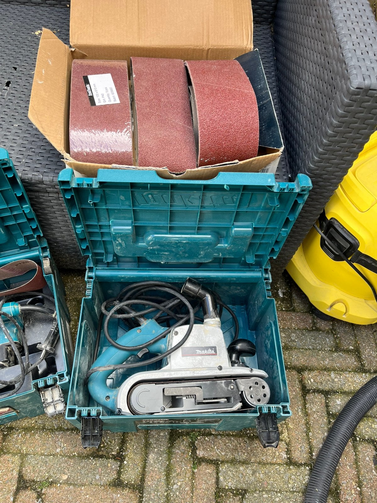 Bandschuurmachine, Ophalen of Verzenden, Gebruikt, 600 tot 1200 watt, Bandschuurmachine