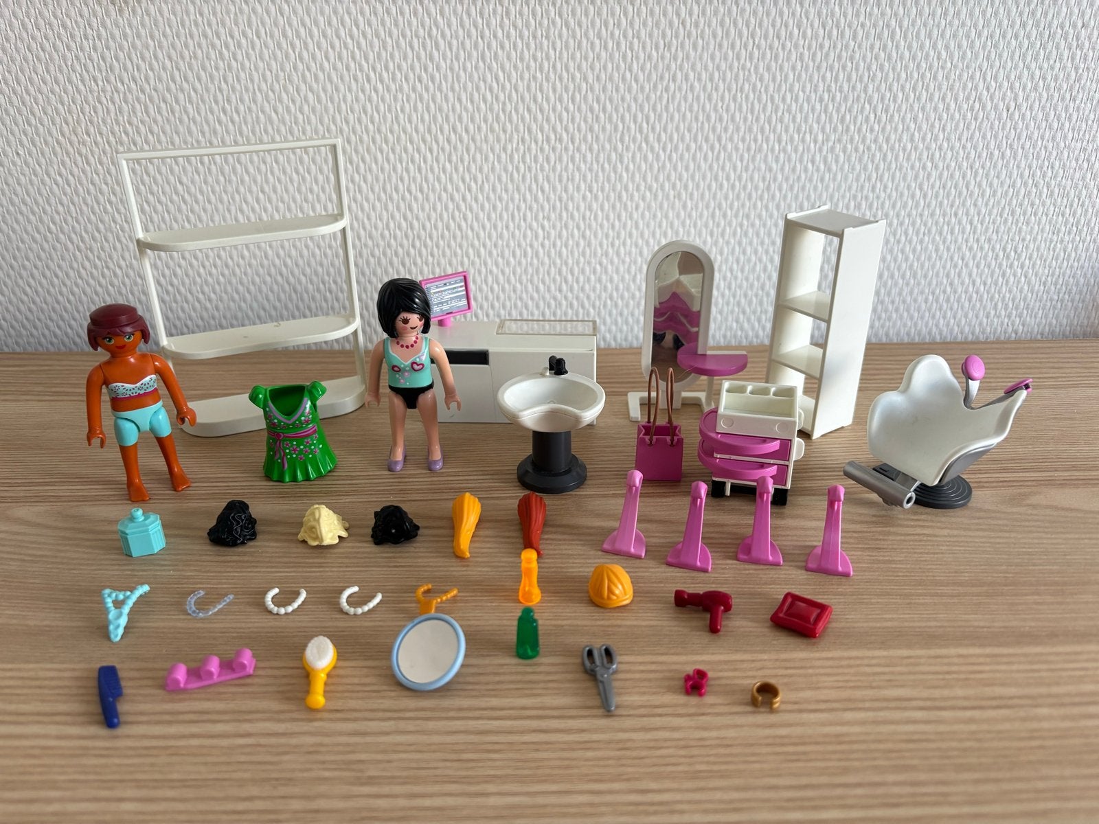 Playmobil Kapsalon Set met Figuren en Accessoires, Gebruikt, Complete set, Overige typen, Ophalen of Verzenden