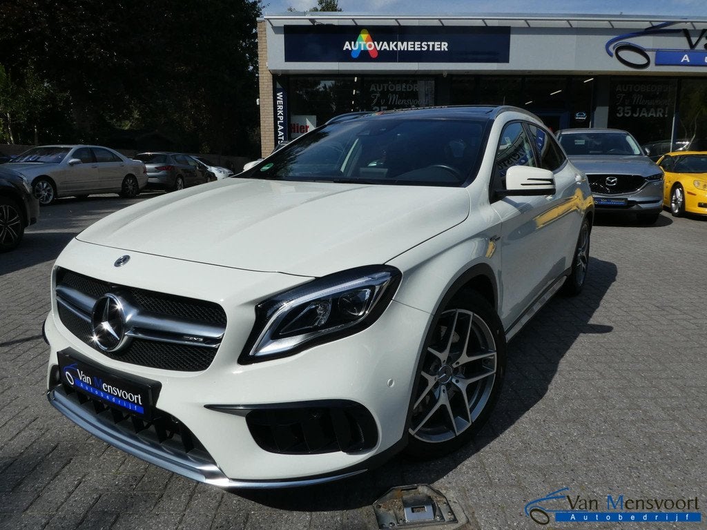 Mercedes-Benz GLA-klasse 45 AMG 4Matic 381PK Premium 1eEig|6, Auto's, Mercedes-Benz, Automaat, Stof, Gebruikt, Euro 6