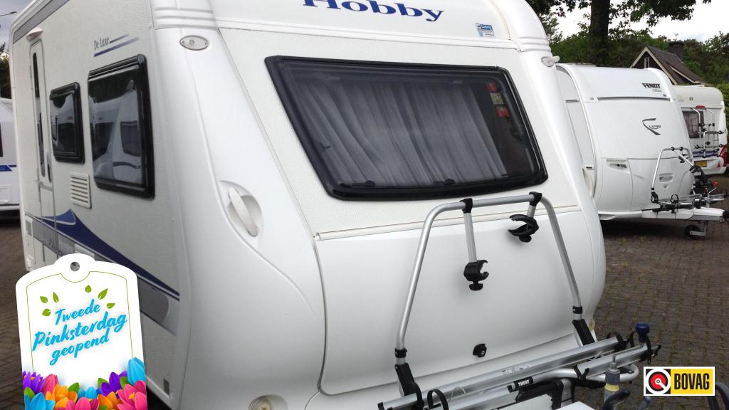 Hobby De Luxe 400 SF met Mover, Caravans en Kamperen, Caravans, Hobby, Treinzit, Schokbreker, 4 tot 5 meter