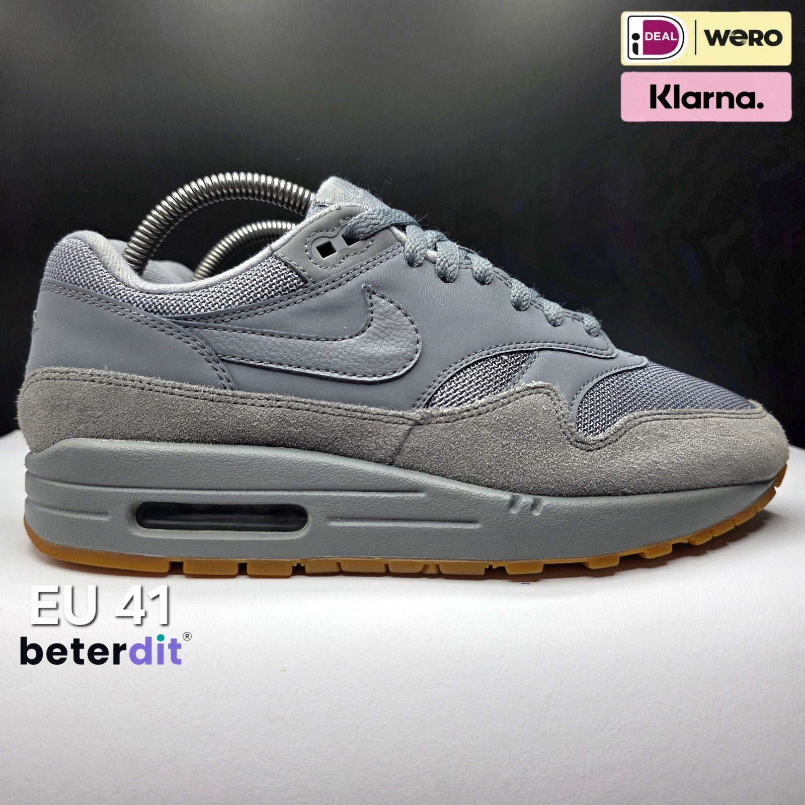 Nike Air Max 1 'Cool Grey Gum' Maat: 41, Nike air max, Beterdit, Ophalen of Verzenden, Heerenveen