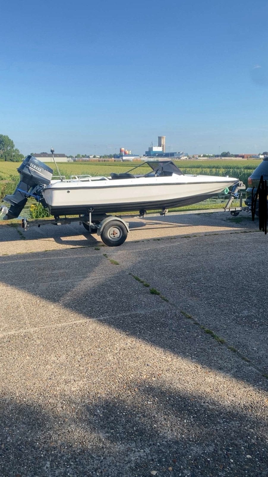 Speedboot met yamaha 50pk motor+ boottrailer, Ophalen, Gebruikt, Motor en Techniek