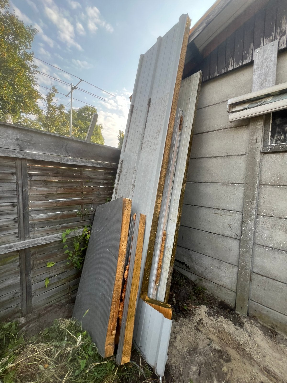Rest stukken sandwich panelen, Ophalen, Zo goed als nieuw, Hardschuim (Pir), 15 m² of meer