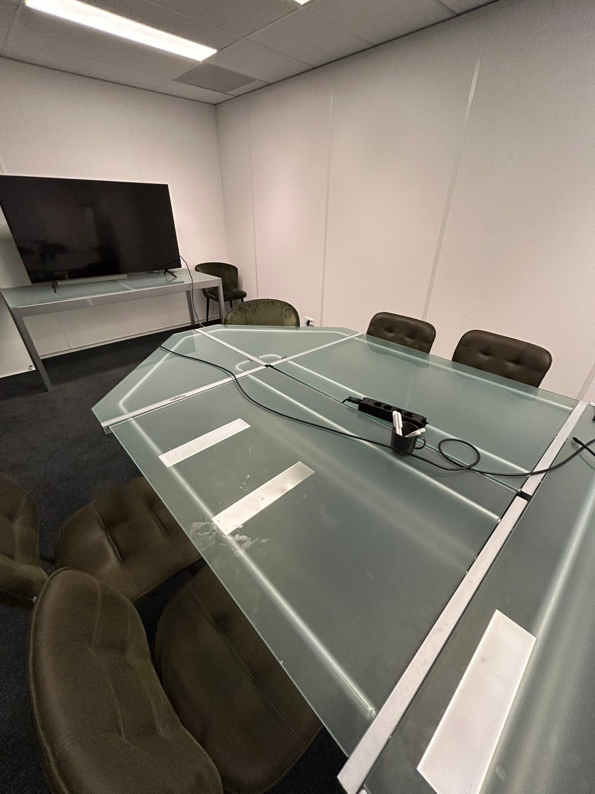 Glazen tafel (6 zitplekken), Ophalen, Glas, 150 tot 200 cm, 200 cm of meer