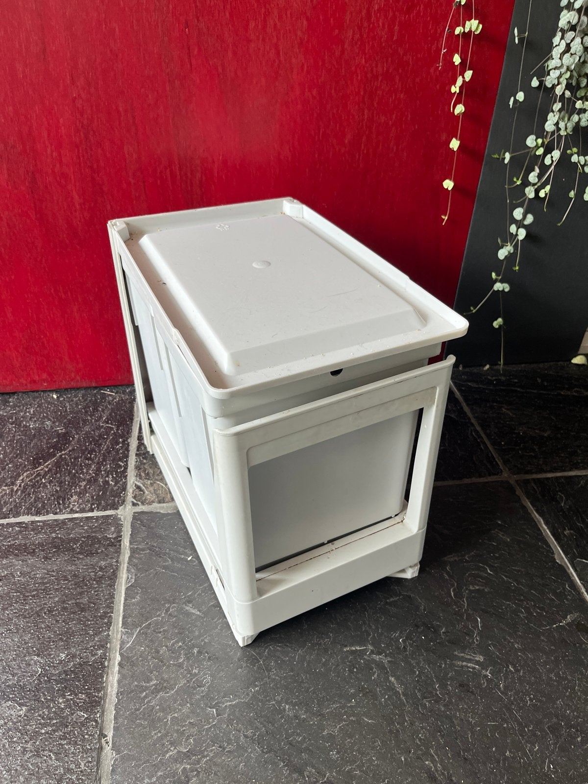 Uitschuifbare Prullenbak 2x15 liter, 20 tot 30 liter, Ophalen, Gebruikt, Kunststof