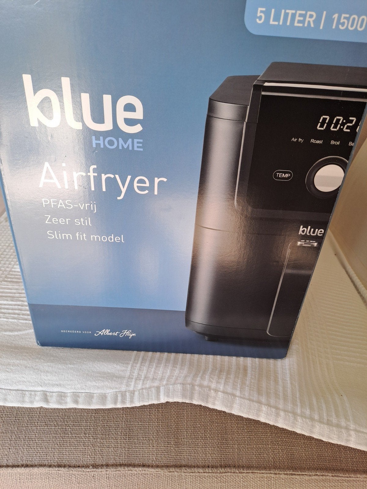 airfreyer   pfas vrij  zeer stil .