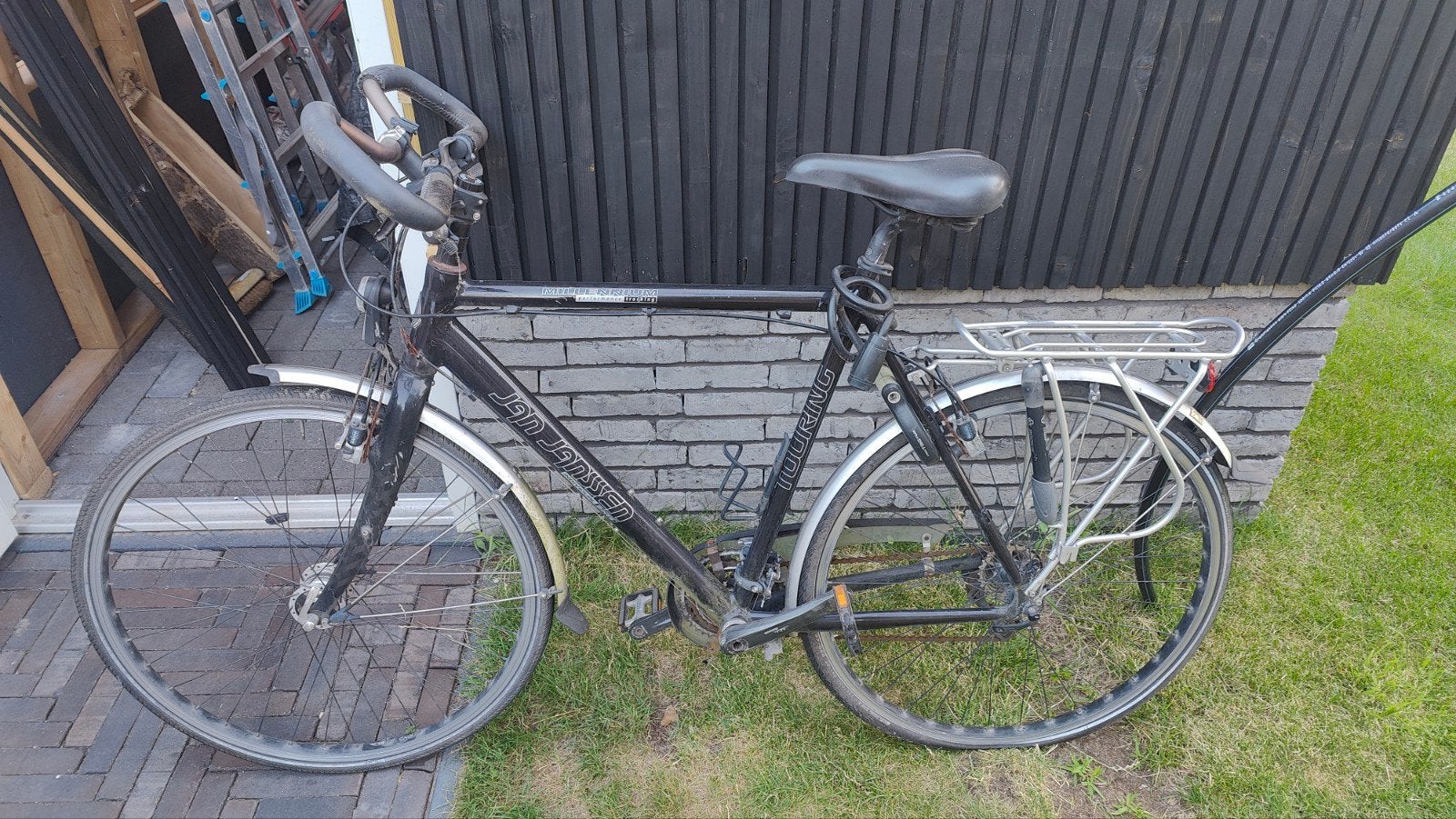 Jan Janssen sportfiets - opknapper met lekke achterband, Ophalen, Gebruikt, Meer dan 20 versnellingen, Overige merken