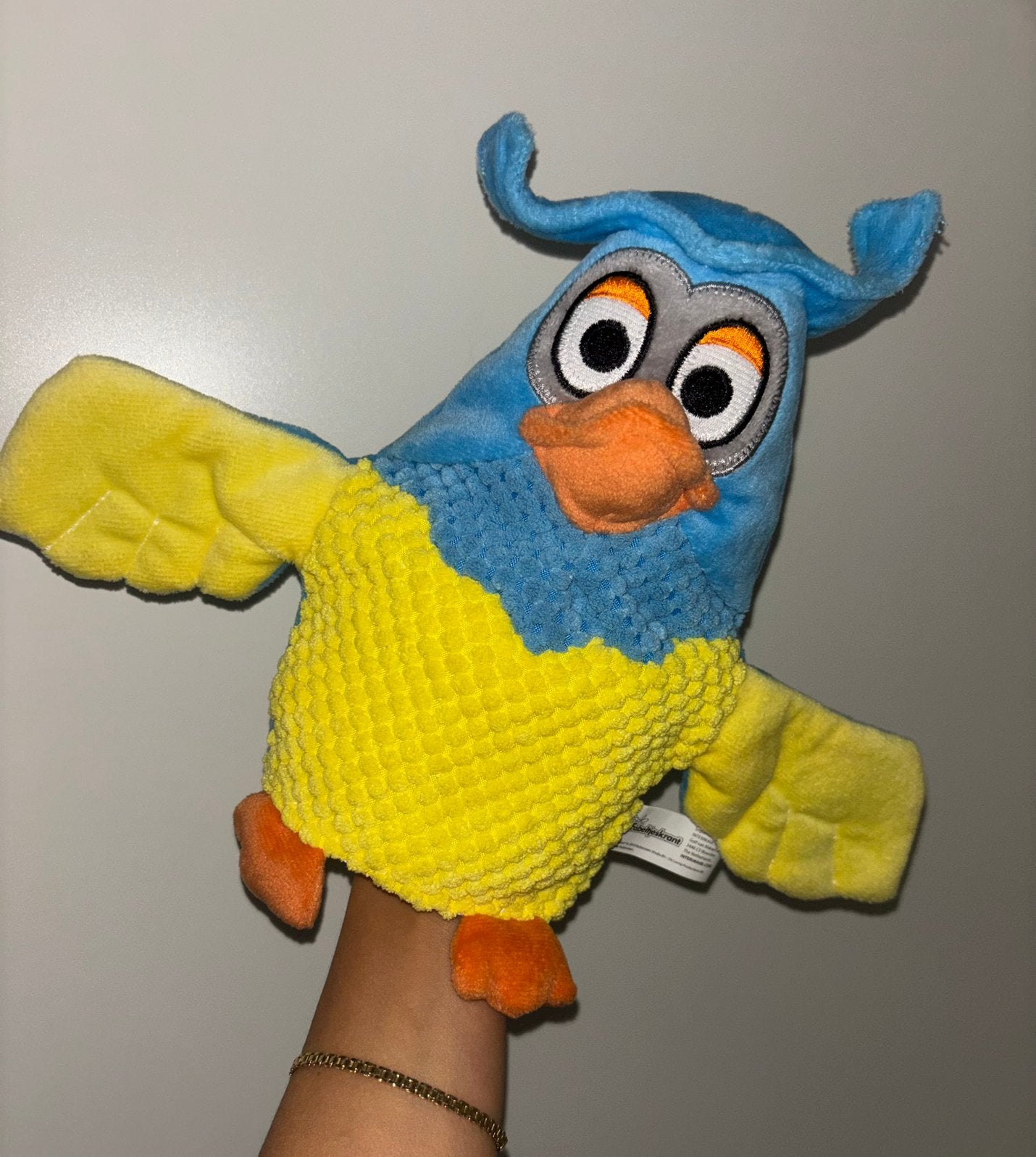 Rubinstein De Fabeltjeskrant Meneer de Uil handpop, Verzenden, Nieuw, Tv, Actiefiguur of Pop