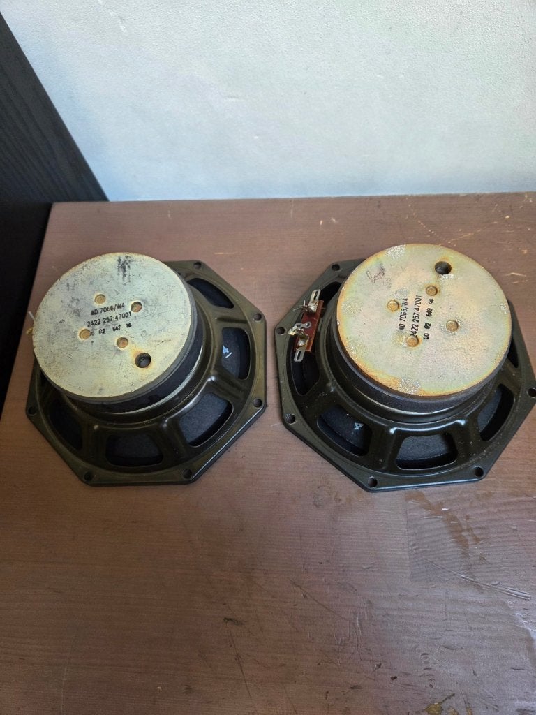 Paar Phillips AD 7066/W4 woofers jaren 70, Ophalen, Philips, Overige typen, Zo goed als nieuw