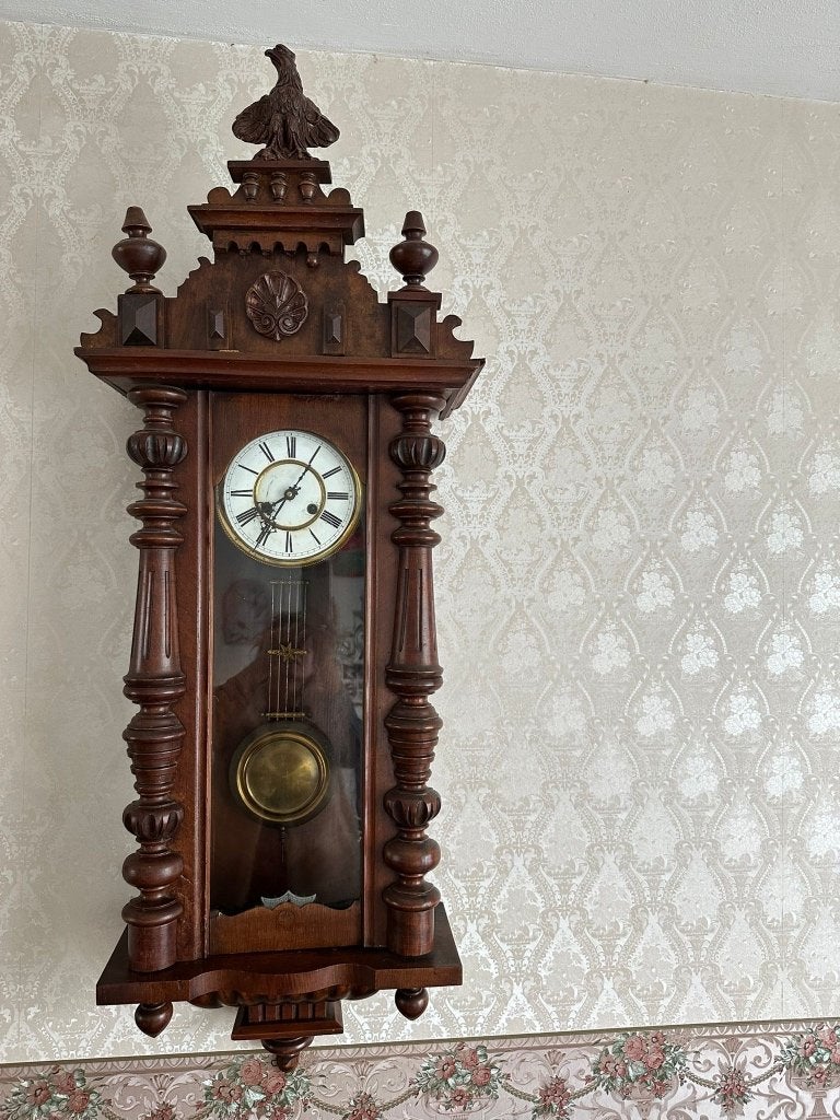 Antieke hangklok, te reviseren, Antiek en Kunst, Ophalen