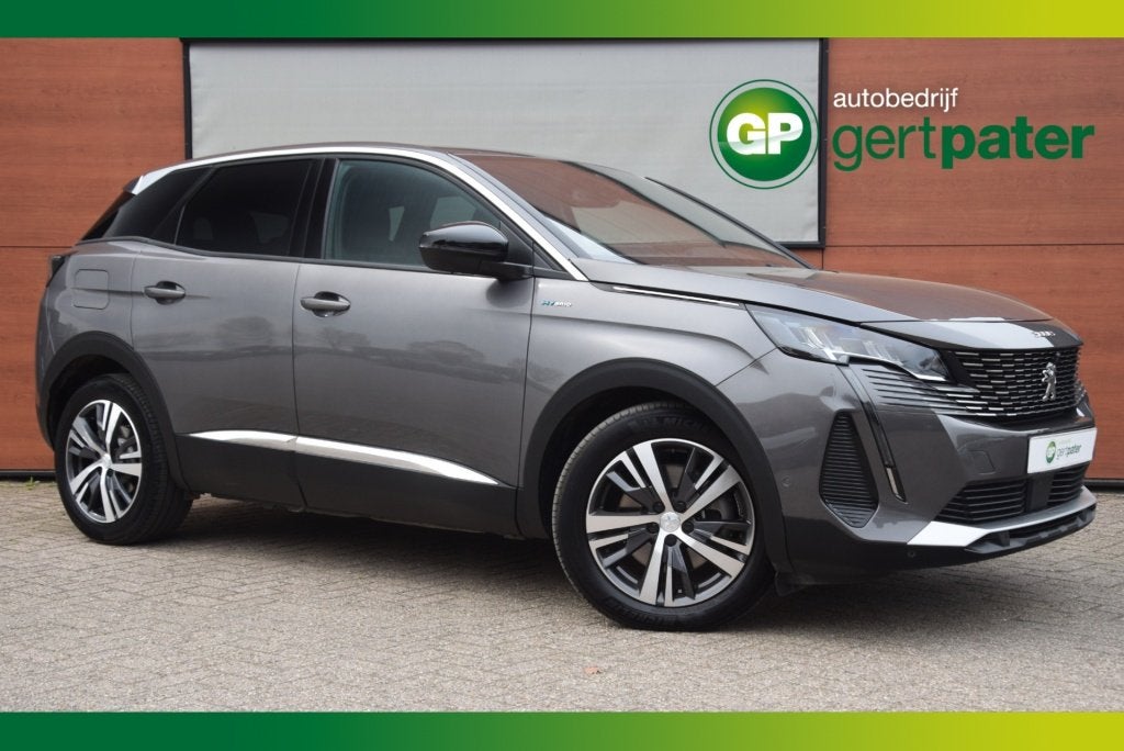 Peugeot 3008 1.6 HYbrid 225 Allure Pack Navi/Camera/PDC/Clim, Auto's, Peugeot, Zwart, Leder en Stof, Bedrijf, Hybride Elektrisch/Benzine
