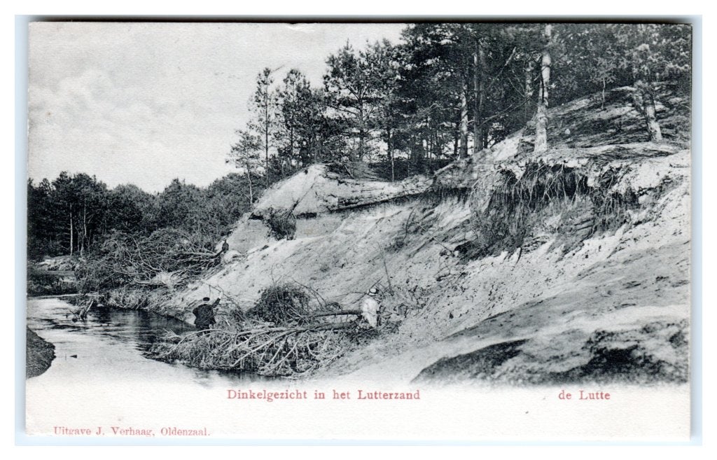 De Lutte, Dinkelgezicht in het Lutterzand, Ophalen of Verzenden, Voor 1920, Gelopen, Overijssel