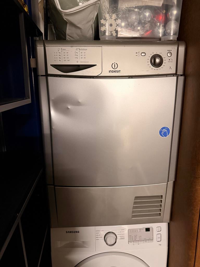 Indesit Luchtafvoer Wasdroger - 7kg Capaciteit, Ophalen, 6 tot 8 kg, Gebruikt, Luchtafvoer
