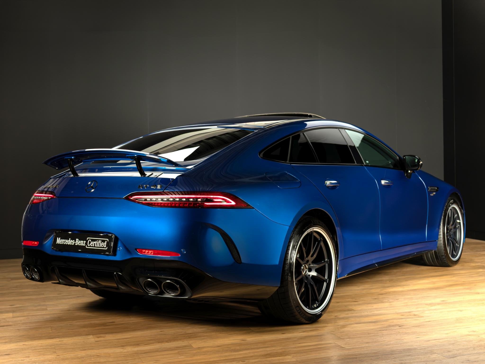 Mercedes-AMG AMG GT 4-Door Coupe 43 4MATIC+ Panorama dak, Auto's, Automaat, Gebruikt, 367 pk, Blauw