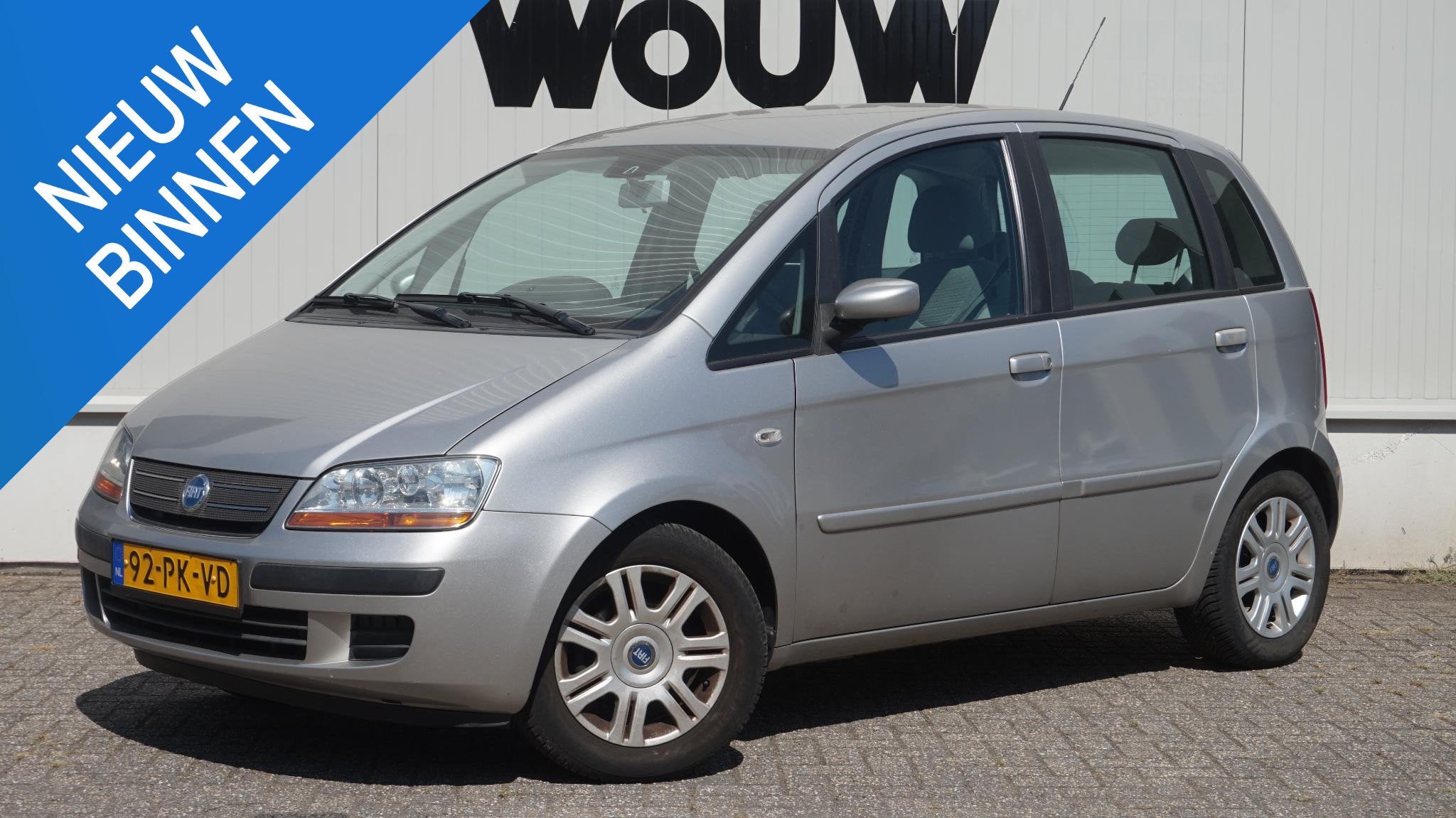 Fiat Idea 1.4-16V Dynamic APK 12-08-2027 MEENEEMPRIJS zonder, Voorwielaandrijving, Gebruikt, Idea, Origineel Nederlands