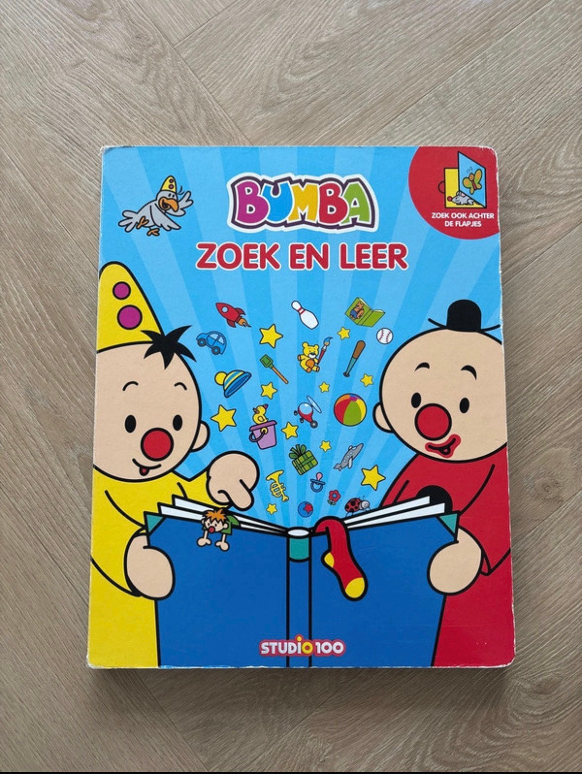 XXL Bumba zoek en leer flapjesboek kartonboek groot, Ophalen of Verzenden, Zo goed als nieuw