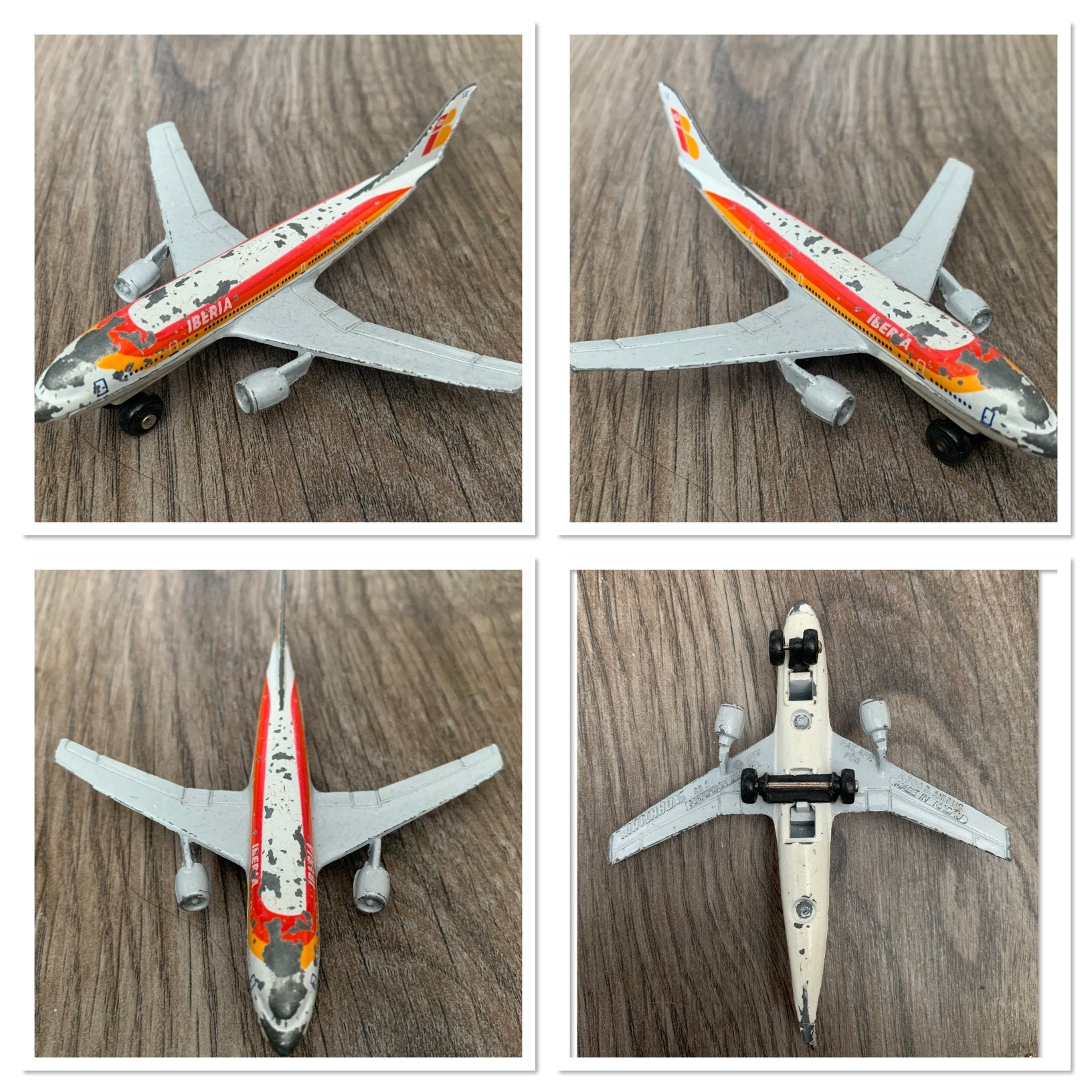 Iberia Vliegtuig: Airbus A300B (MatchBox), Ophalen of Verzenden, Zo goed als nieuw, Schaalmodel