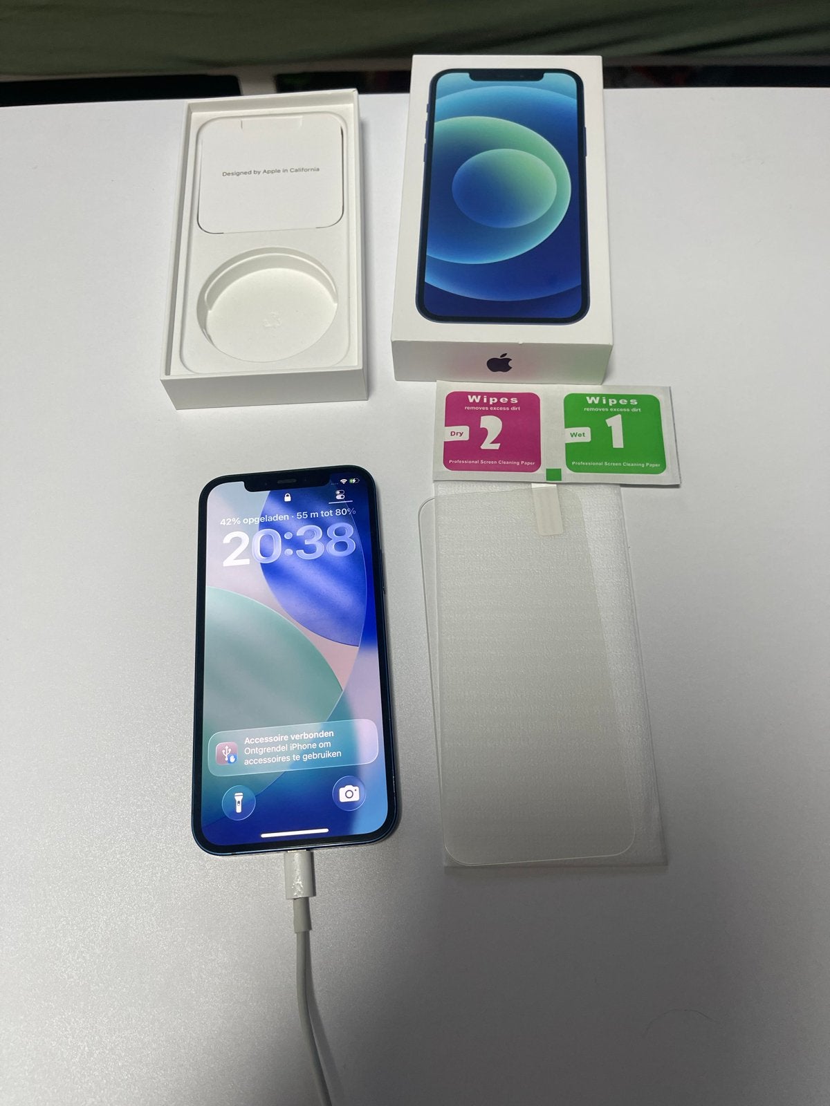 iPhone 12 Blauw 256GB 87% baterij kondycji gebruikt, Telecommunicatie, Mobiele telefoons | Apple iPhone, 256 GB, Blauw, Ophalen of Verzenden