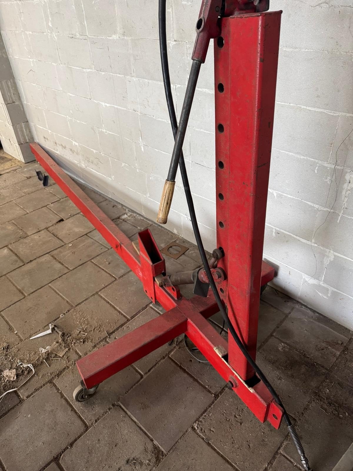 trekbank met klemmen en toebehorende, Doe-het-zelf en Verbouw, Gereedschap | Handgereedschap, Ophalen, Gebruikt, Gereedschapsset