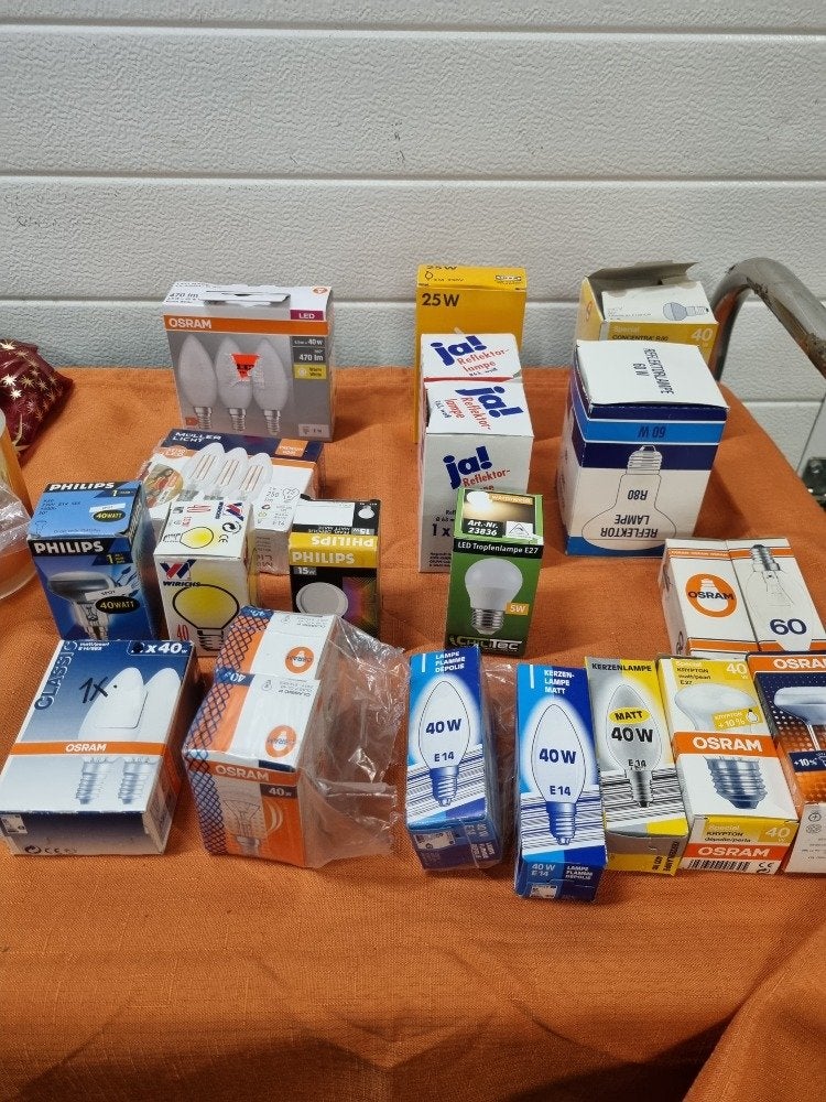 gloeilampen 15-40-60wat e14 en e27, Ophalen of Verzenden, 'T Olde Gre-j, Info@toldegrej.nl, Endepoelstraat 20f Didam