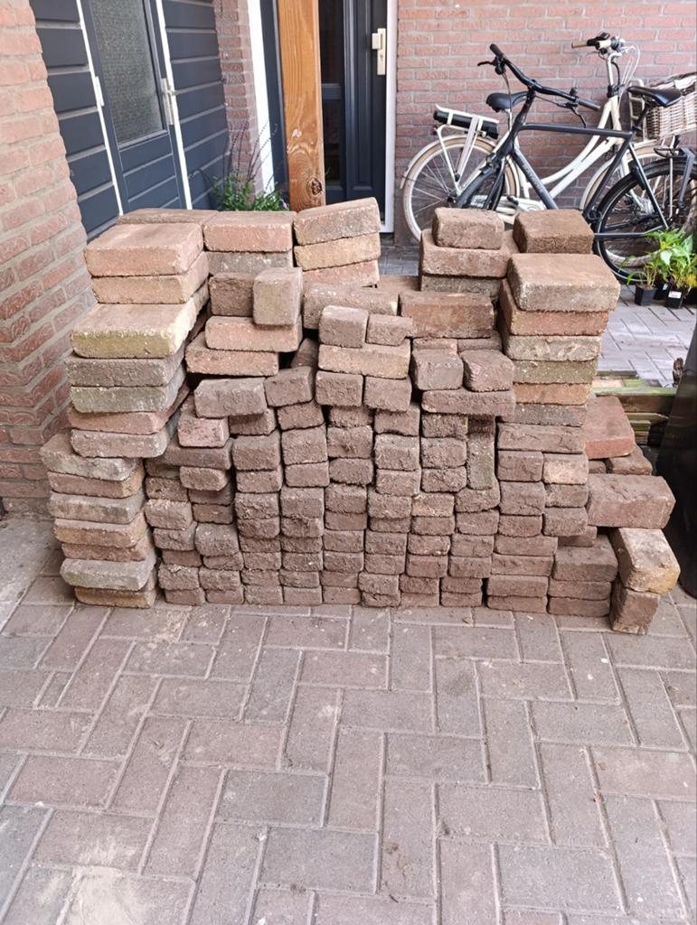 gratis af te halen tegels, Doe-het-zelf en Verbouw, Tegels, Ophalen, Gebruikt, Minder dan 20 cm, 10 m² of meer