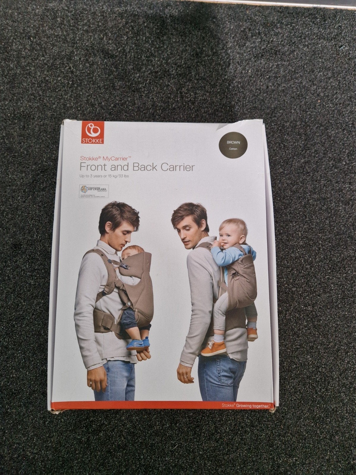 draagzak van stokke, Buik of Rug, Zo goed als nieuw, Draagzak, Ophalen