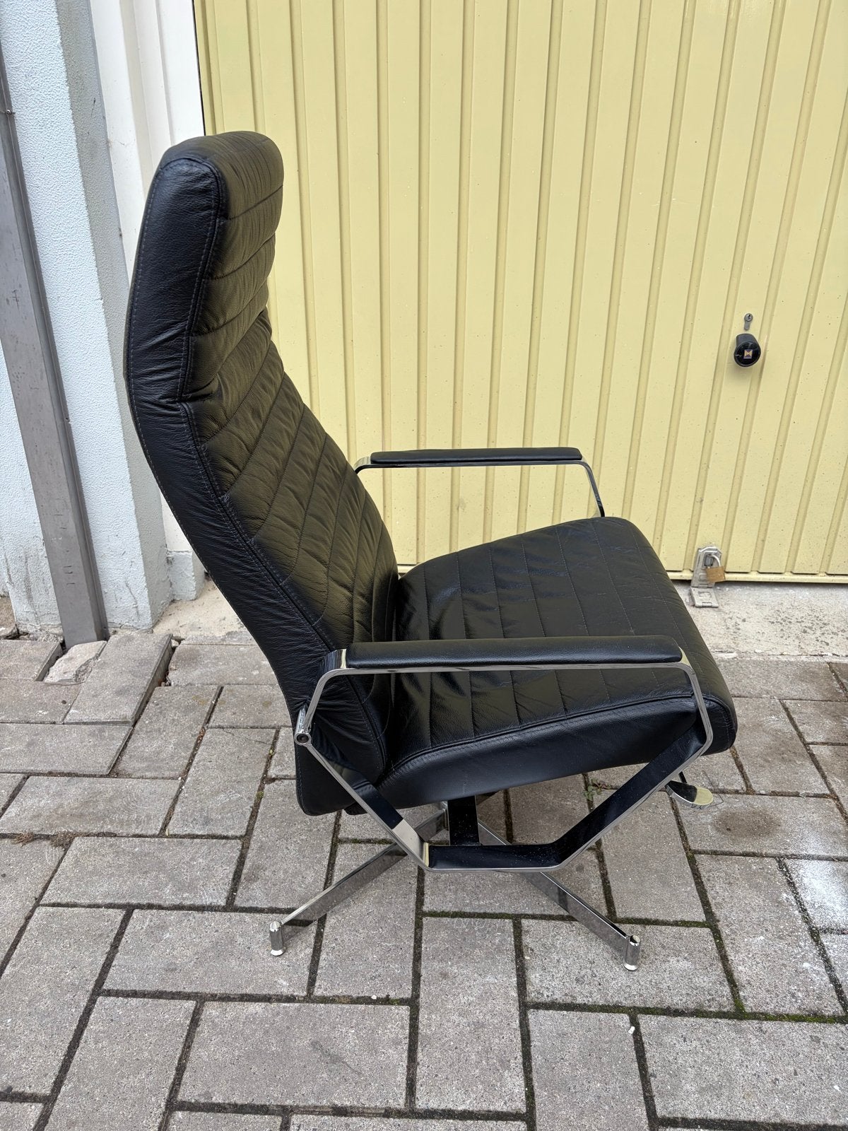 Montèl Vitesse Vintage Relaxfauteuil - Nederlands Design, Huis en Inrichting, Fauteuils, Ophalen, Gebruikt, Leer, 75 tot 100 cm