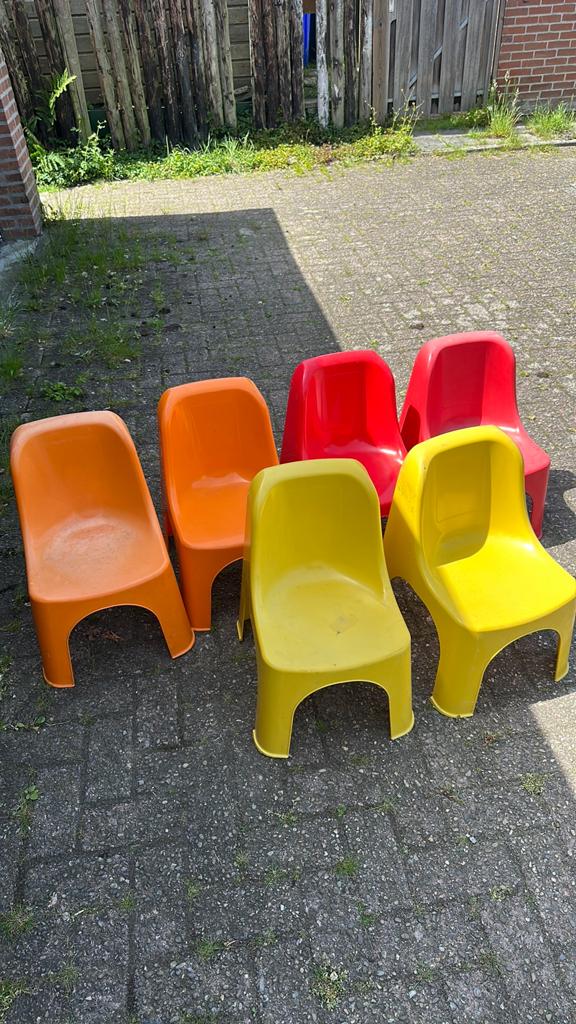 Kinder stoeltjes 6.st, Kinderen en Baby's, Kinderkamer | Tafels en Stoelen, Ophalen, Zo goed als nieuw, Stoel(en)