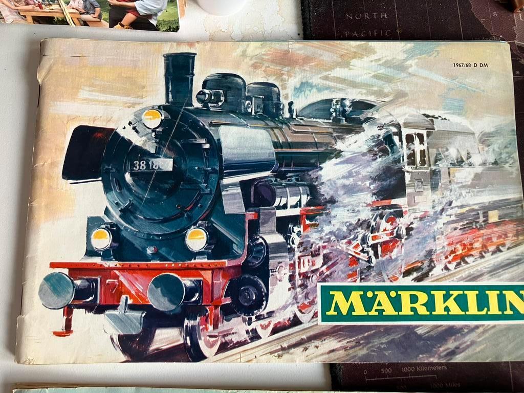 Markelin Treinset oude folders ca. 1965, Ophalen, Gebruikt