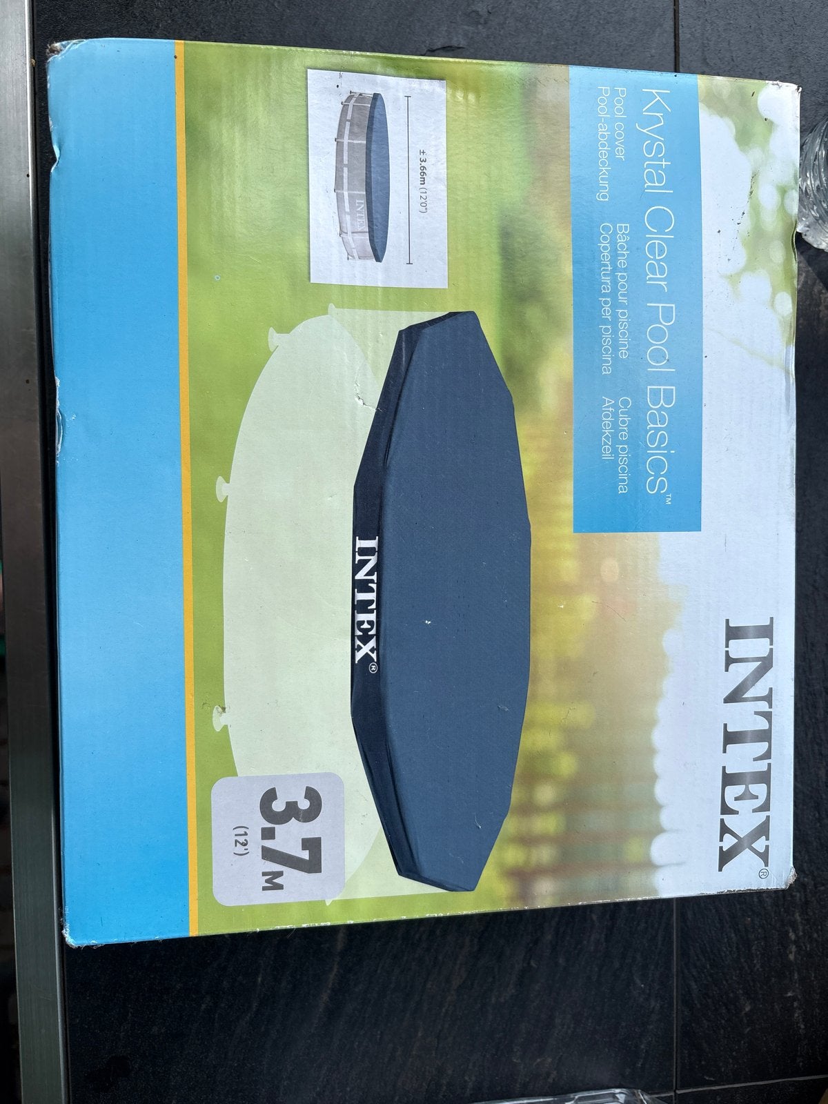 Intex zwembad afdekzeil, Ophalen, Zo goed als nieuw, Afdekzeil