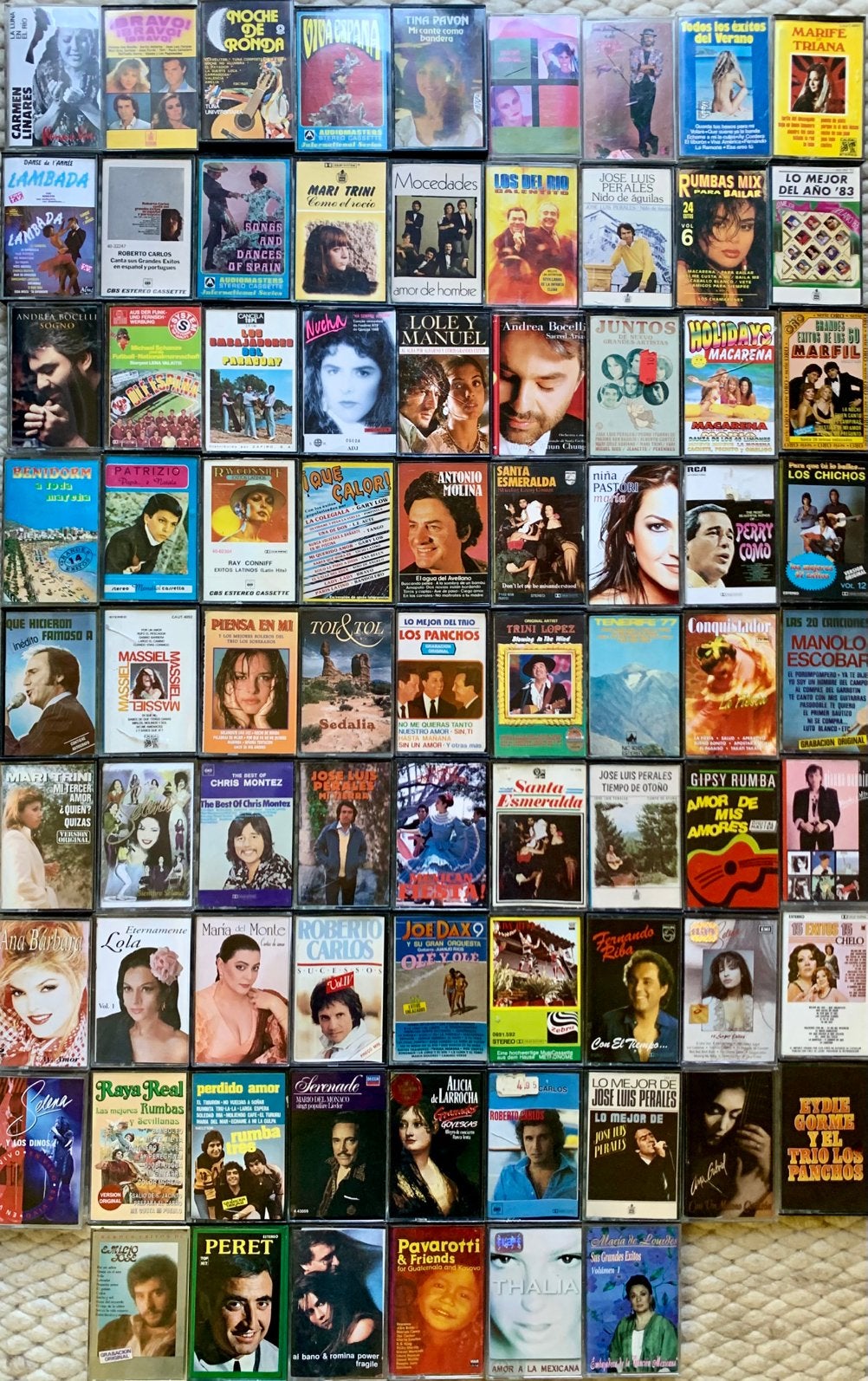 78x Spaans Zuid-Amerikaans Mexico origineel muziekcassettes, Cd's en Dvd's, Gebruikt, Wereldmuziek, Diversen, Ophalen of Verzenden