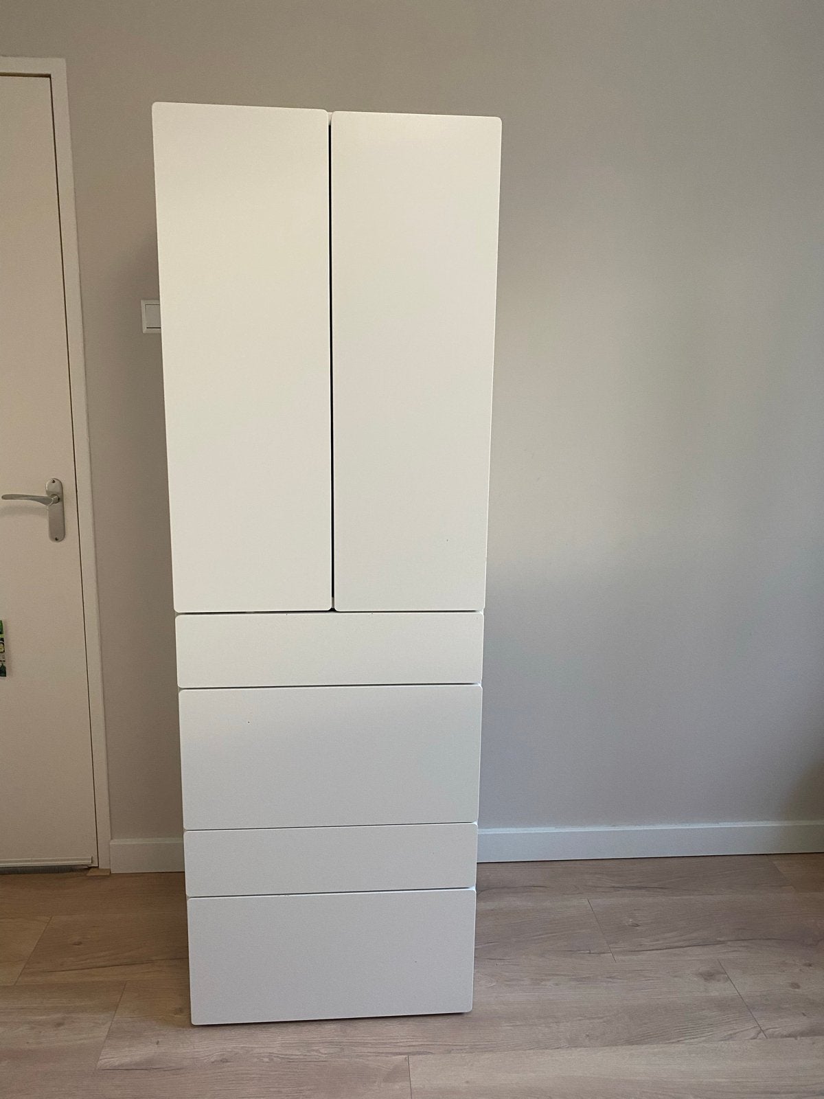 Ikea Kinderkledingkast smastad met hanggedeelte en 4 lades, Gebruikt, 50 tot 70 cm, 105 cm of meer, Ophalen of Verzenden