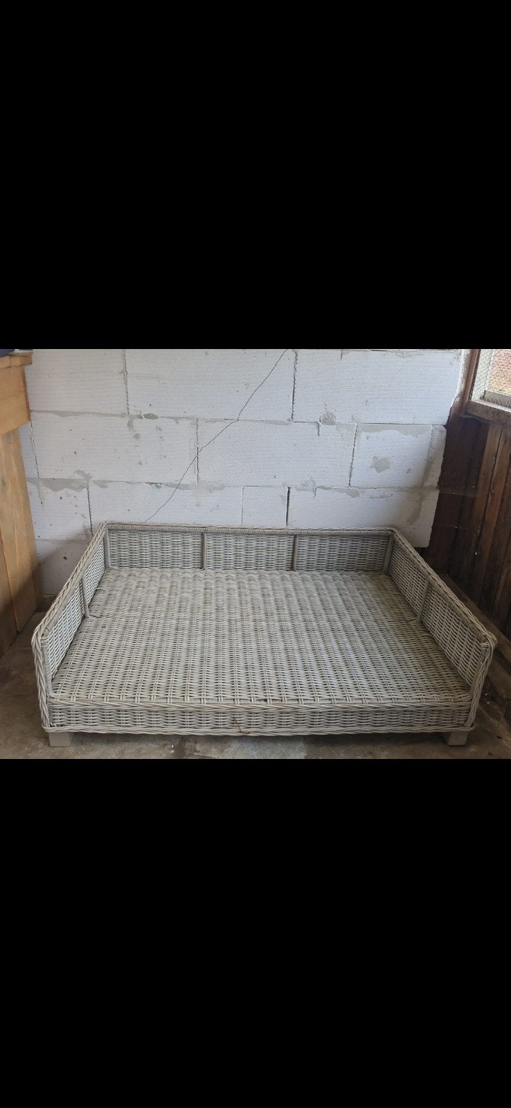 Rotan  hondenmand xxl, Ophalen, Gebruikt, Overige