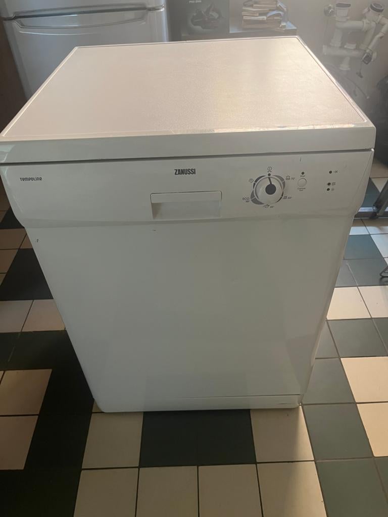 Zanussi Tempoline Vrijstaande Vaatwasser - Wit, Gebruikt, 60 cm of meer, Ophalen of Verzenden, Kort programma
