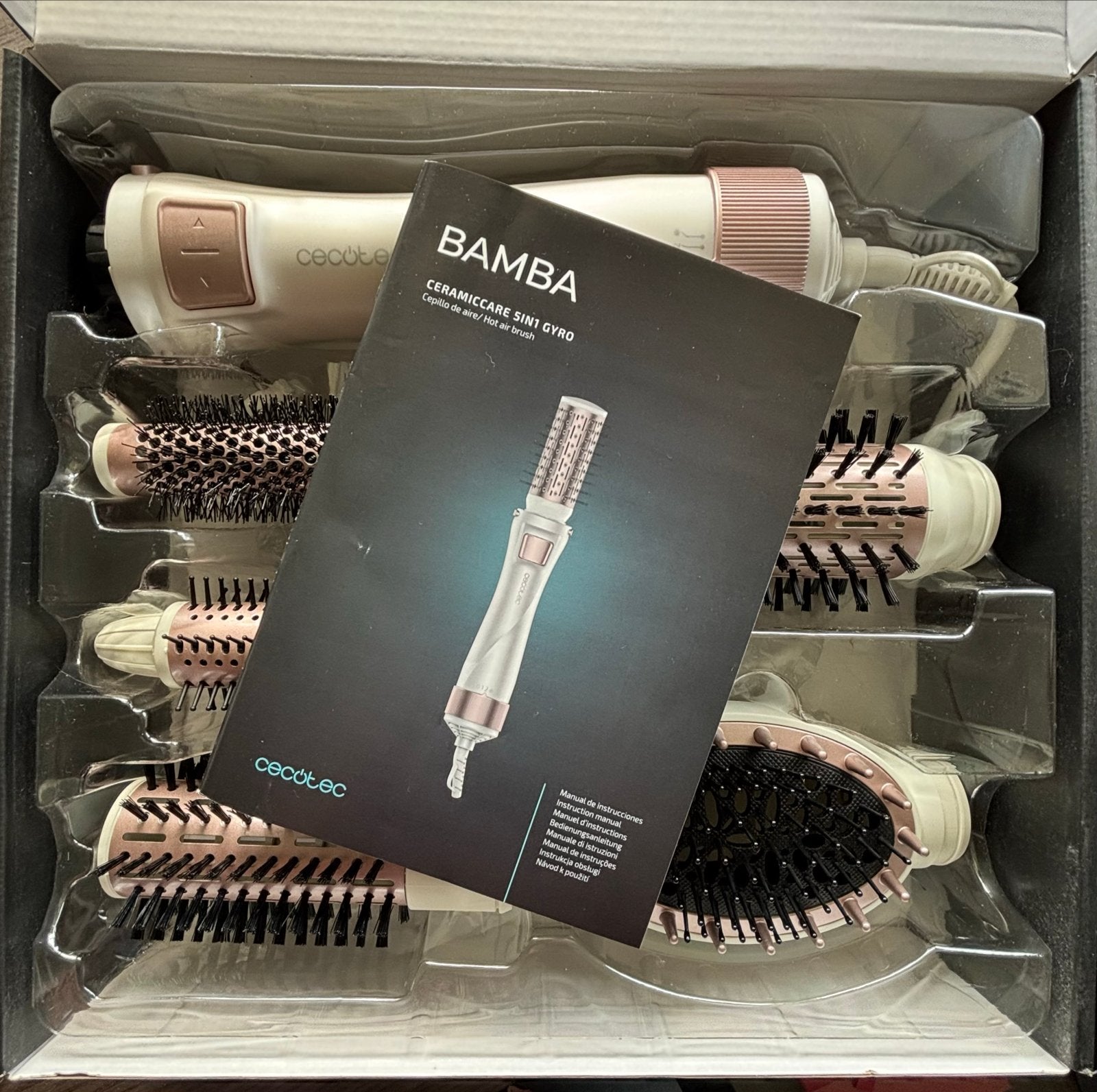 Bamba CeramicCare 5in1 Gyro fōhn set, Witgoed en Apparatuur, Persoonlijke-verzorgingsapparatuur, Ophalen of Verzenden, Nieuw, Haarverzorging