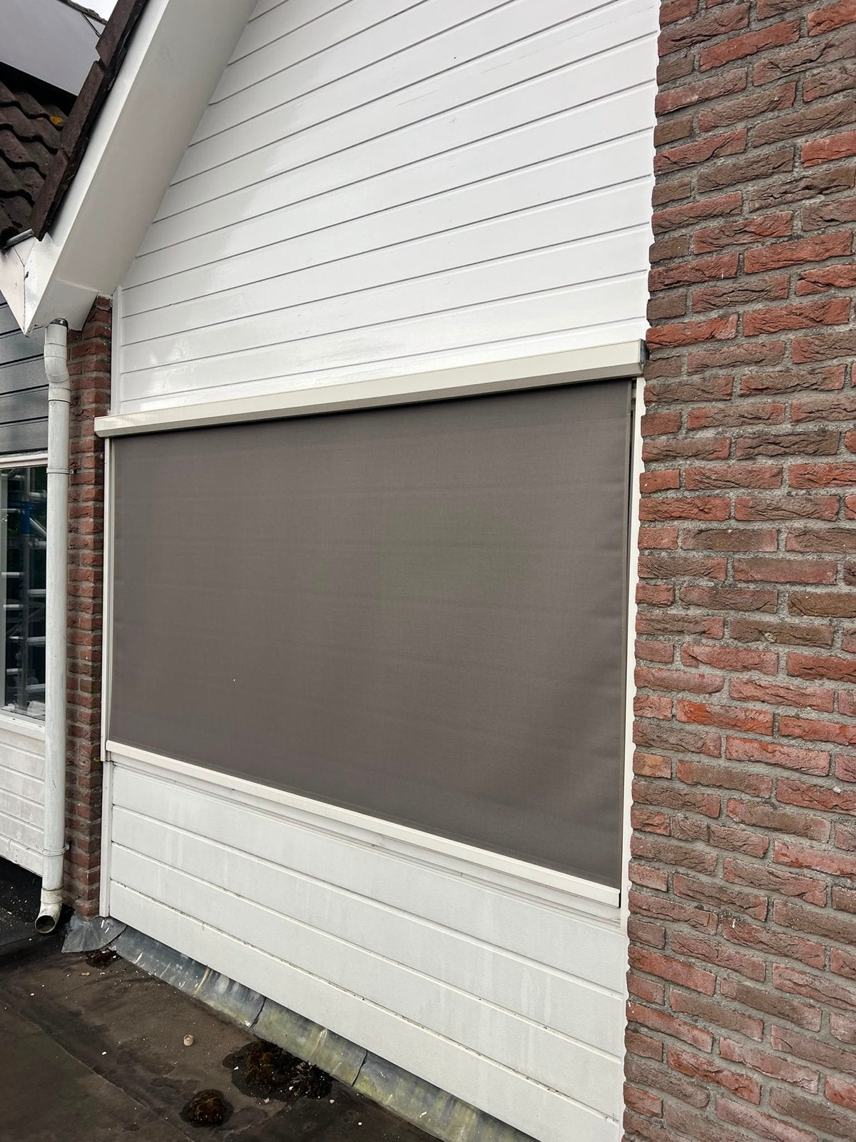 Screen zonwering voor buiten - Grijs, Tuin en Terras, Ophalen, Gebruikt, Minder dan 250 cm, Minder dan 150 cm