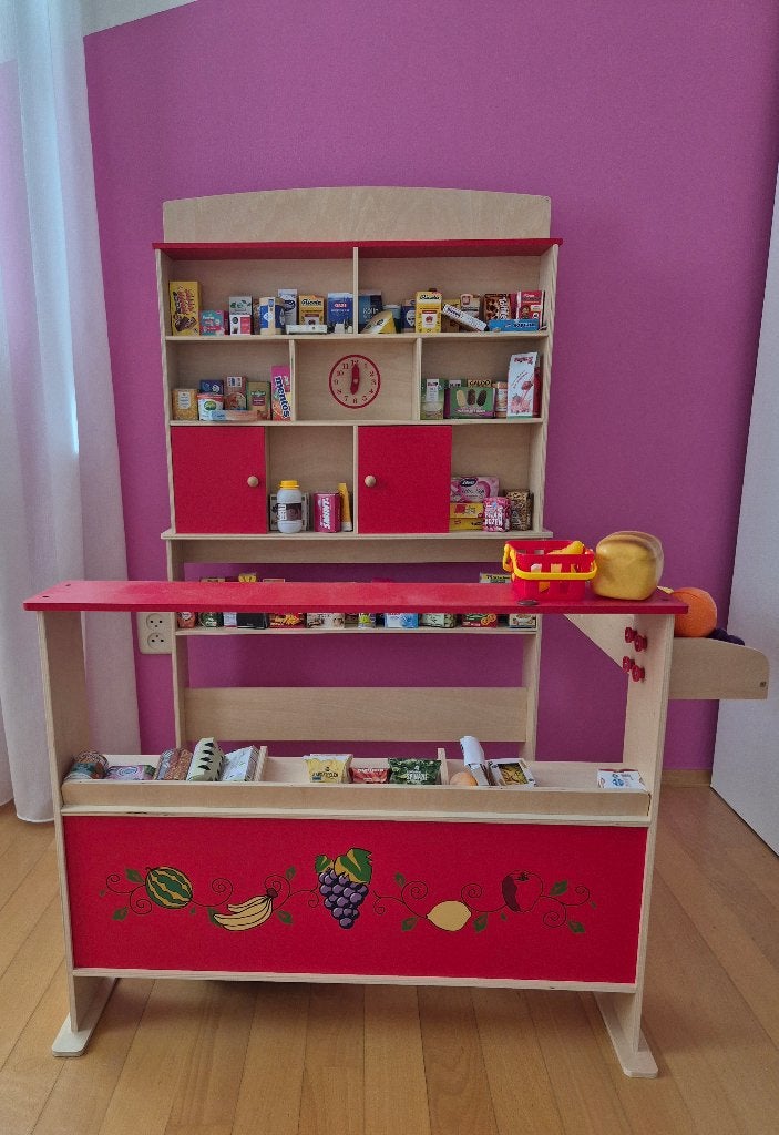 Houten speelgoed winkeltje, Ophalen, Zo goed als nieuw, Meubelstuk of Keukentje