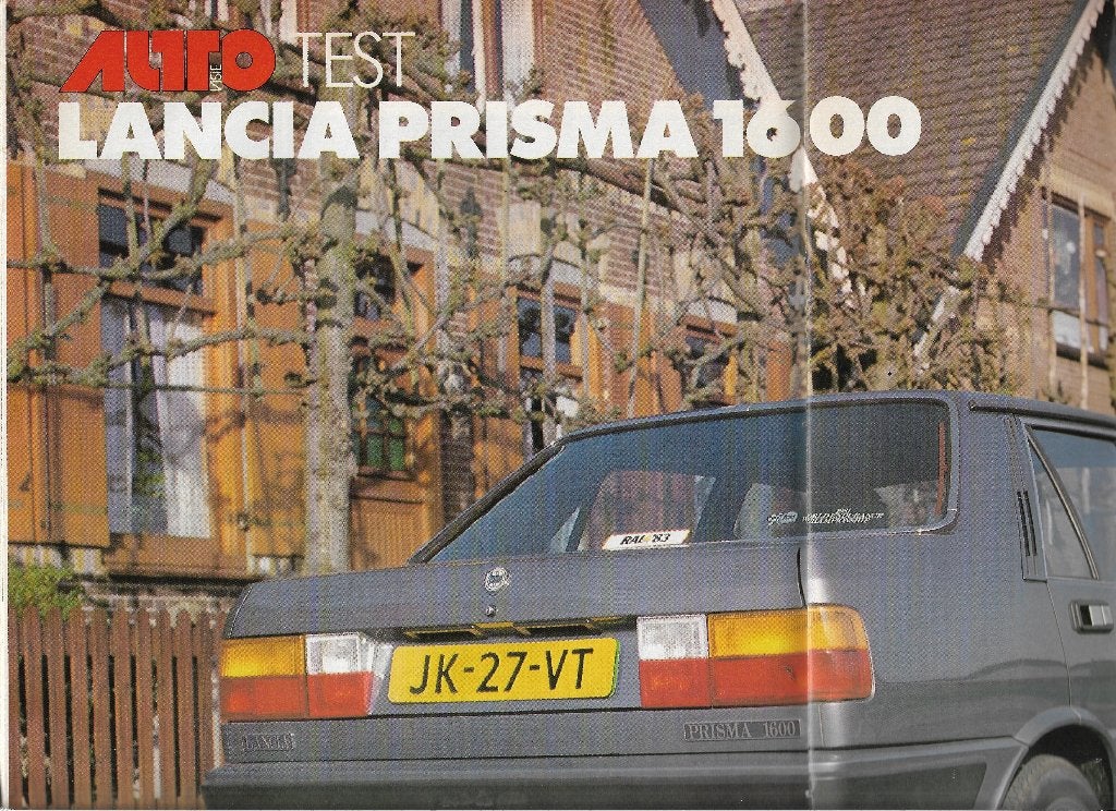 Roadtest Lancia PRISMA 1600, Autovisie 1983., Nieuw, Ophalen of Verzenden, Overige merken, Autovisie