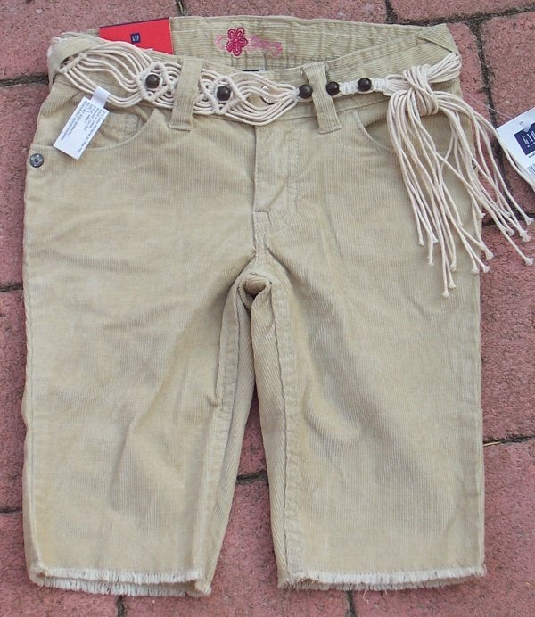 Maat 110 Beige GAP broek NIEUW (5309) a, Broek, Meisje, Nieuw, Ophalen of Verzenden
