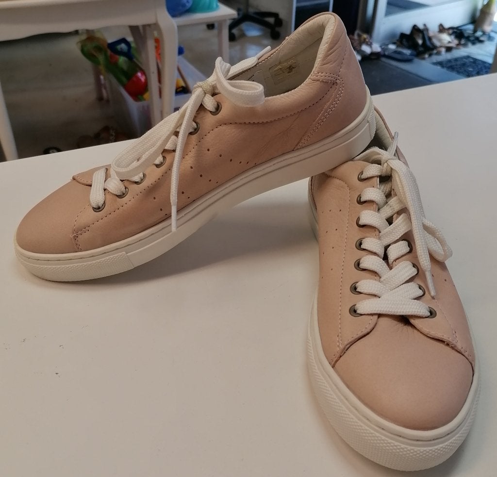 Anna van Toor nude roze echt leren gympen Bkeus mt 37 38809