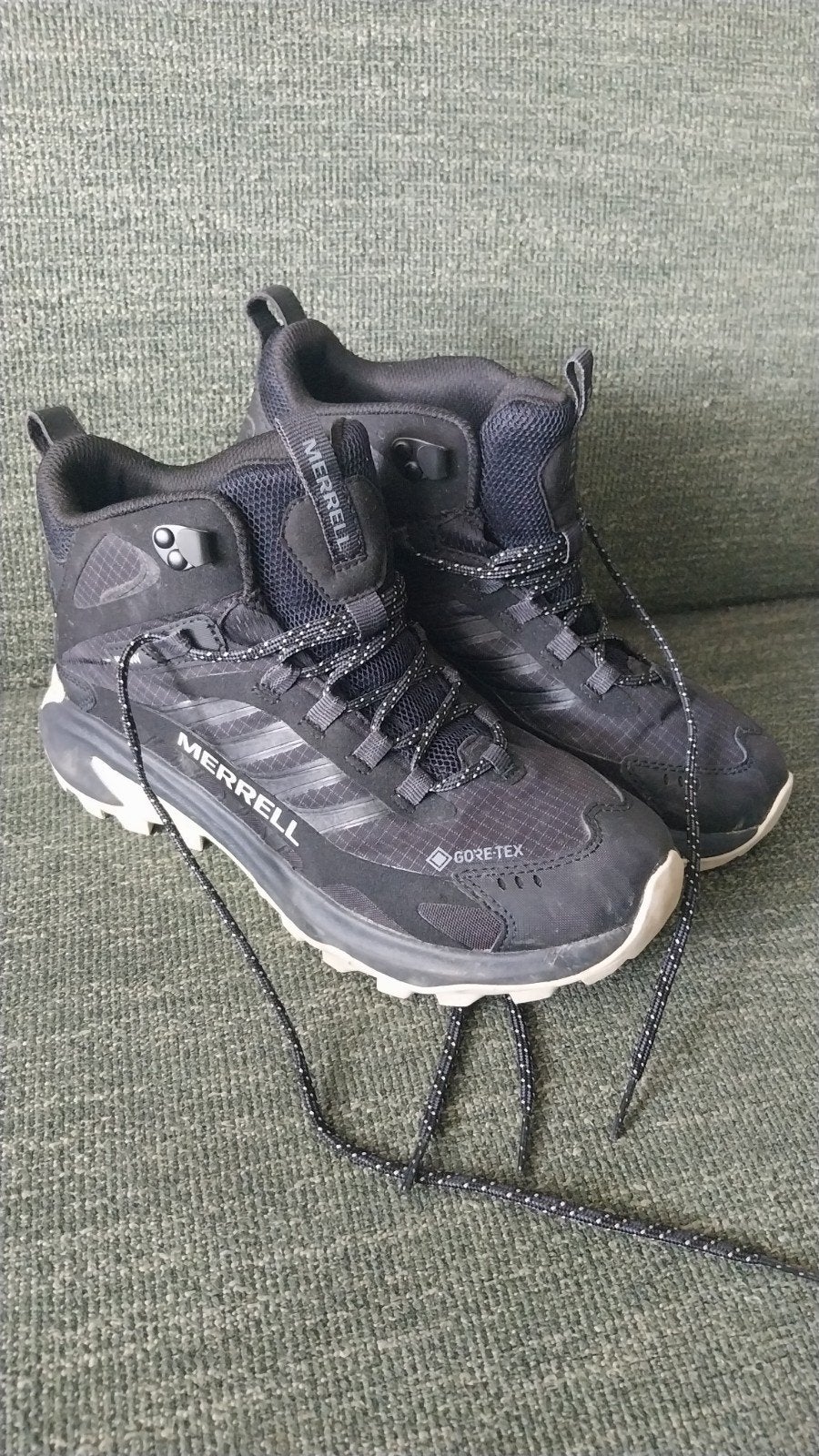 2xZGAN Merrell Moab Speed dameswandelschoen.Zwart.Maat39/40, Ophalen of Verzenden, Zo goed als nieuw, Schoenen