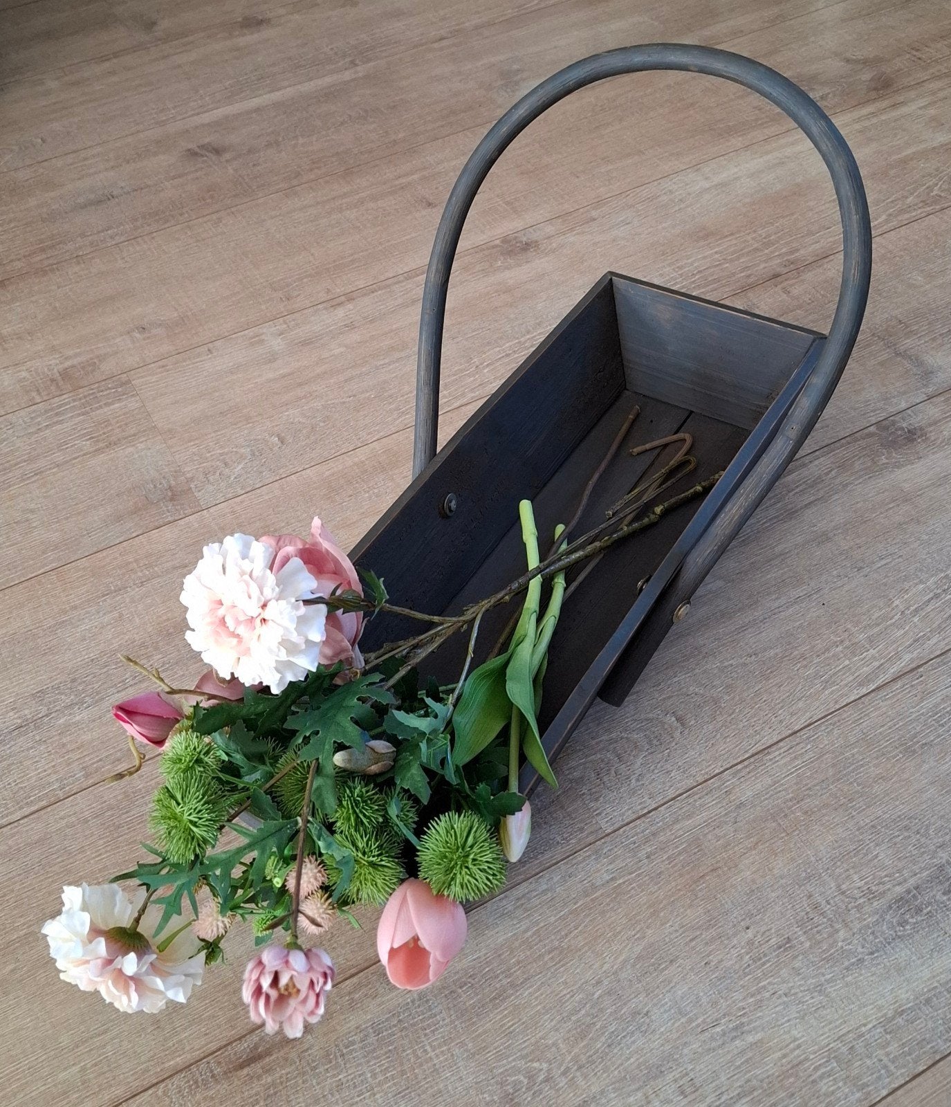 Houten plukmand, Ophalen of Verzenden, Zo goed als nieuw, Rechthoekig, Hout