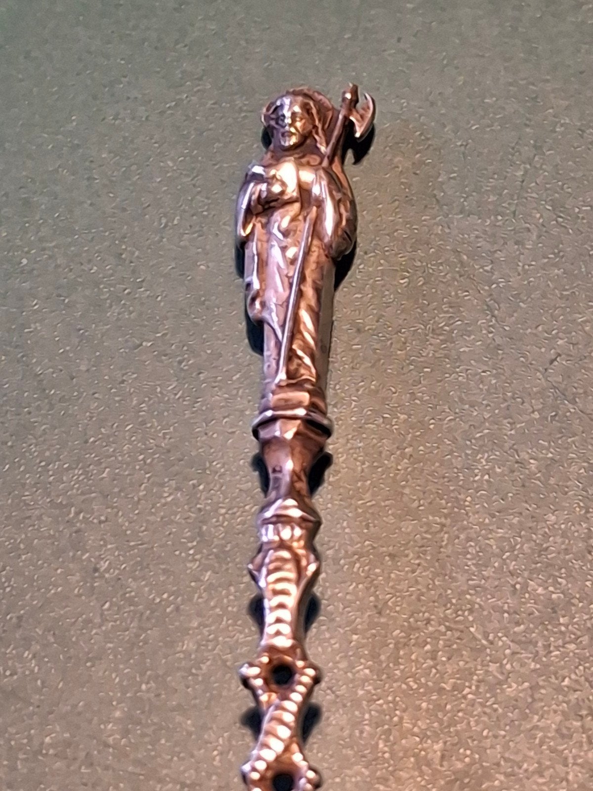zilveren  apostel  lepel lengte 17 cm, Ophalen of Verzenden