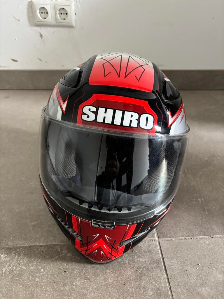 Pitbike helm Shiro maat L, Motoren, Kleding | Motorhelmen, Ophalen of Verzenden, Tweedehands, Overige merken