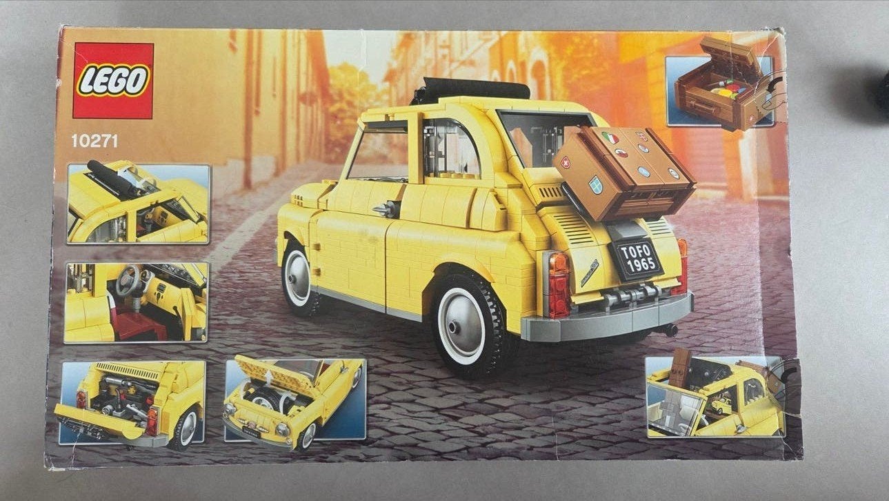 LEGO Creator Expert Fiat 500 (10271)  Compleet met doos en b, Gebruikt, Lego, Ophalen of Verzenden, Inclusief accessoires