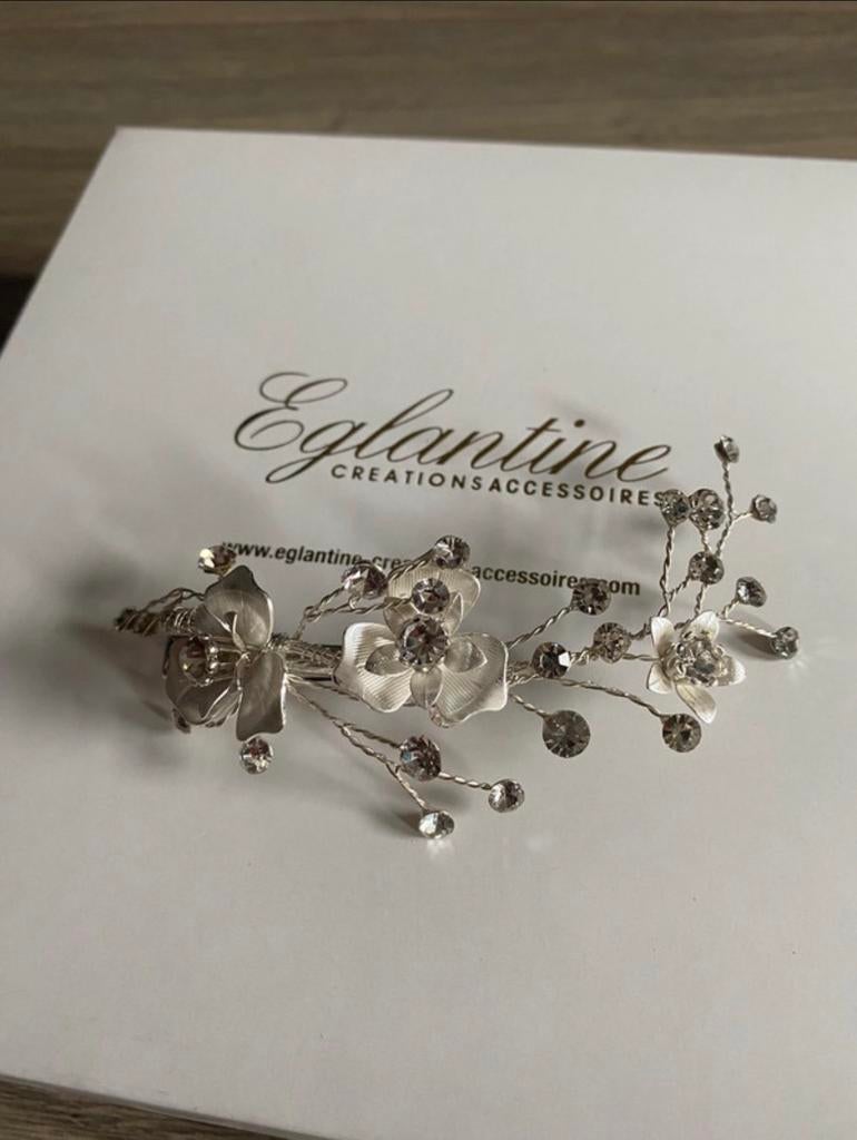 Bruids haarspeld zilver, Ophalen of Verzenden, Nieuw, Overige kleuren, Accessoires