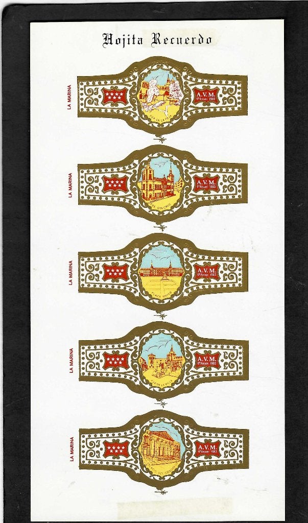 La Marina  AVM 6e aniv 1983    drukvel, Ophalen of Verzenden, Sigarenbandjes